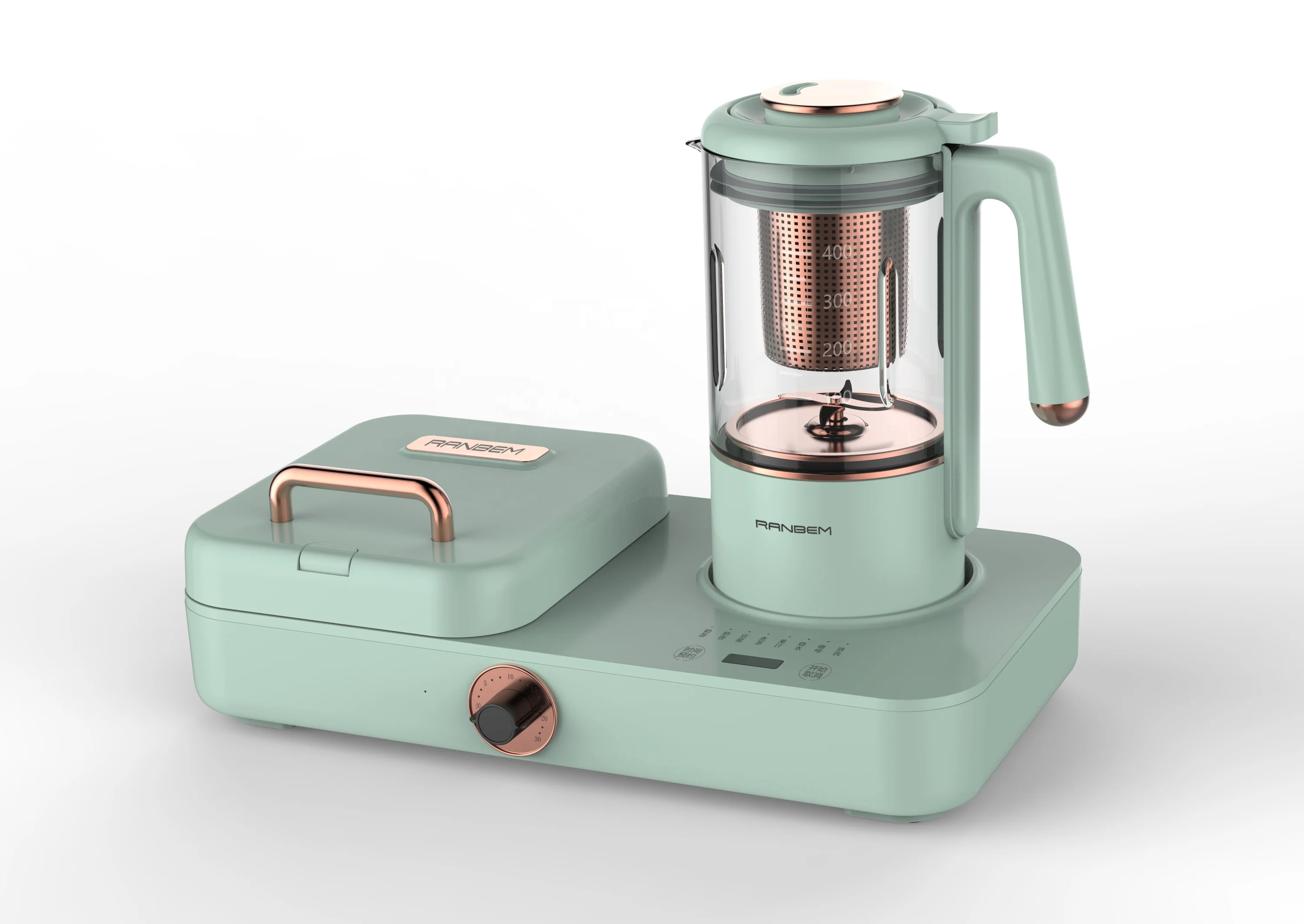 Maker Sandwich Machine Waffle Hot Automatic Appliance Silicone Microwavable Household 3 In 1 Breakfast Makers