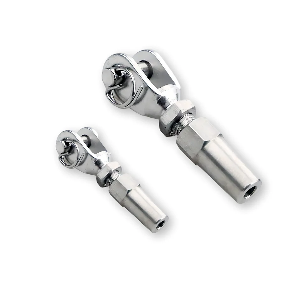 Stainless Steel 304 316 Weld Fork Swageless Terminal Precision Casting Cable Railing Hardware Fork Swageless Terminal