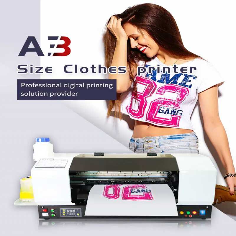 DOMSEM A3 Размер DTFTextile планшетный принтер для DTG одежды хлопковые футболки