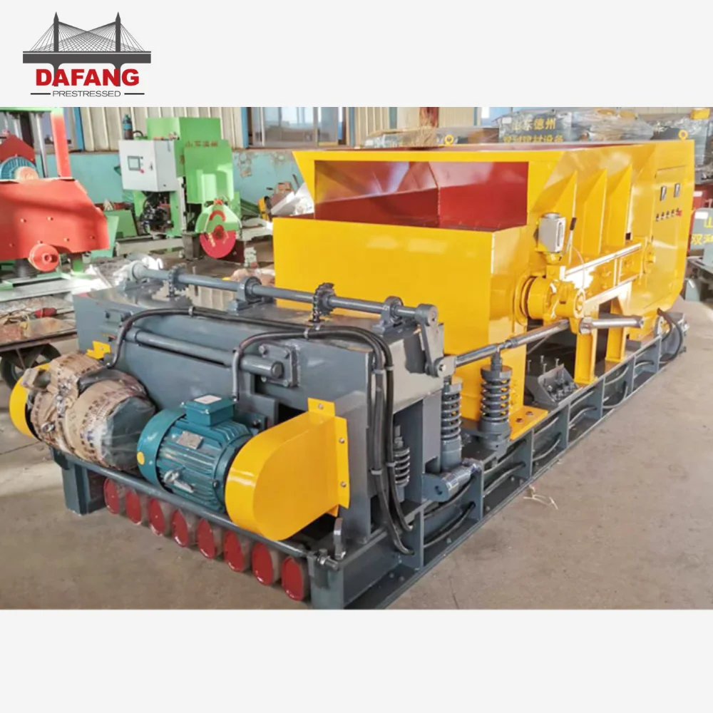 Prestressed hollow core slab precast concrete slab making machine