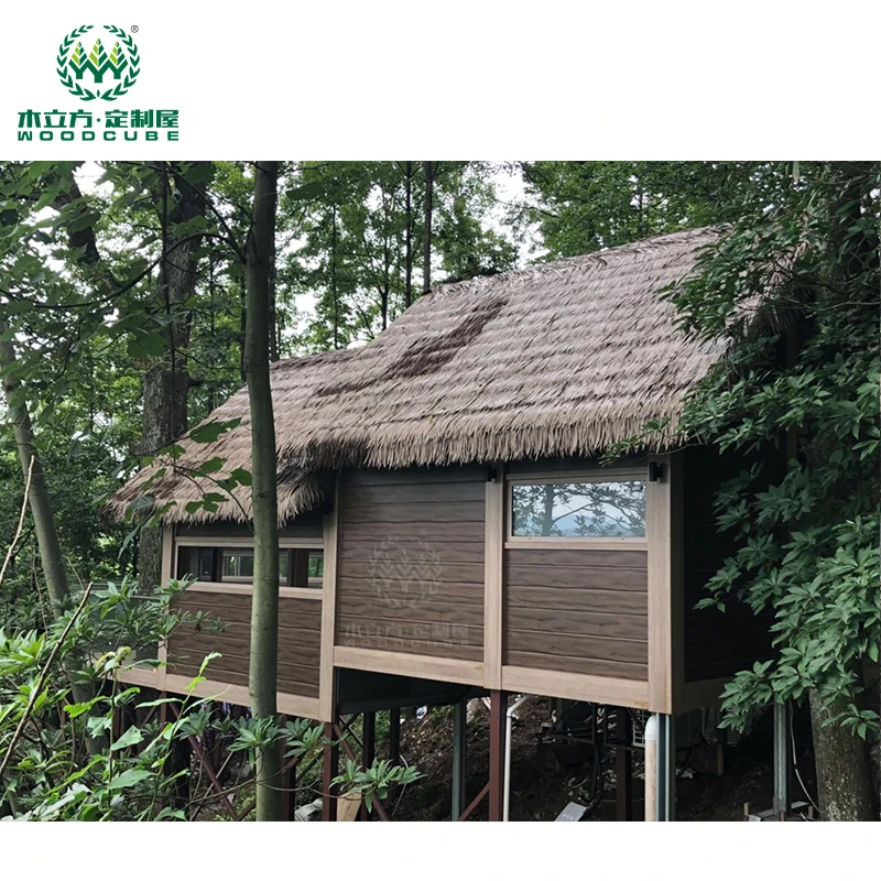 Modular prefab camp house wooden prefab house luxury