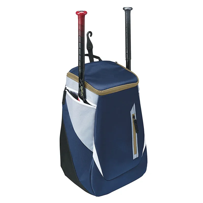 Custom Unisex Youth Sports Baseball Gear Backpack Portable Large Capacity Water-Resistant Made of Canvas Nylon and Polyester