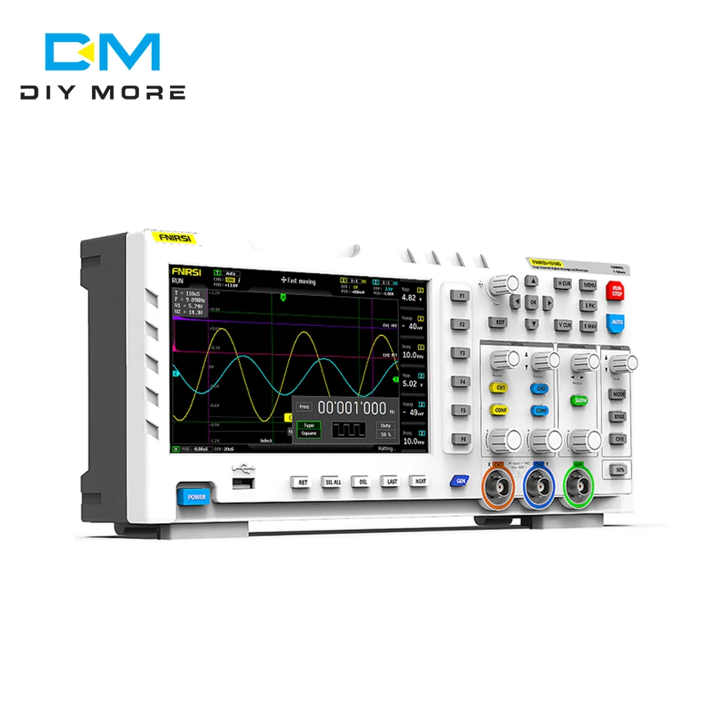 1014D Digital Oscilloscope Storage 100MHz Dual Channel Signal Generator For FNIRSI