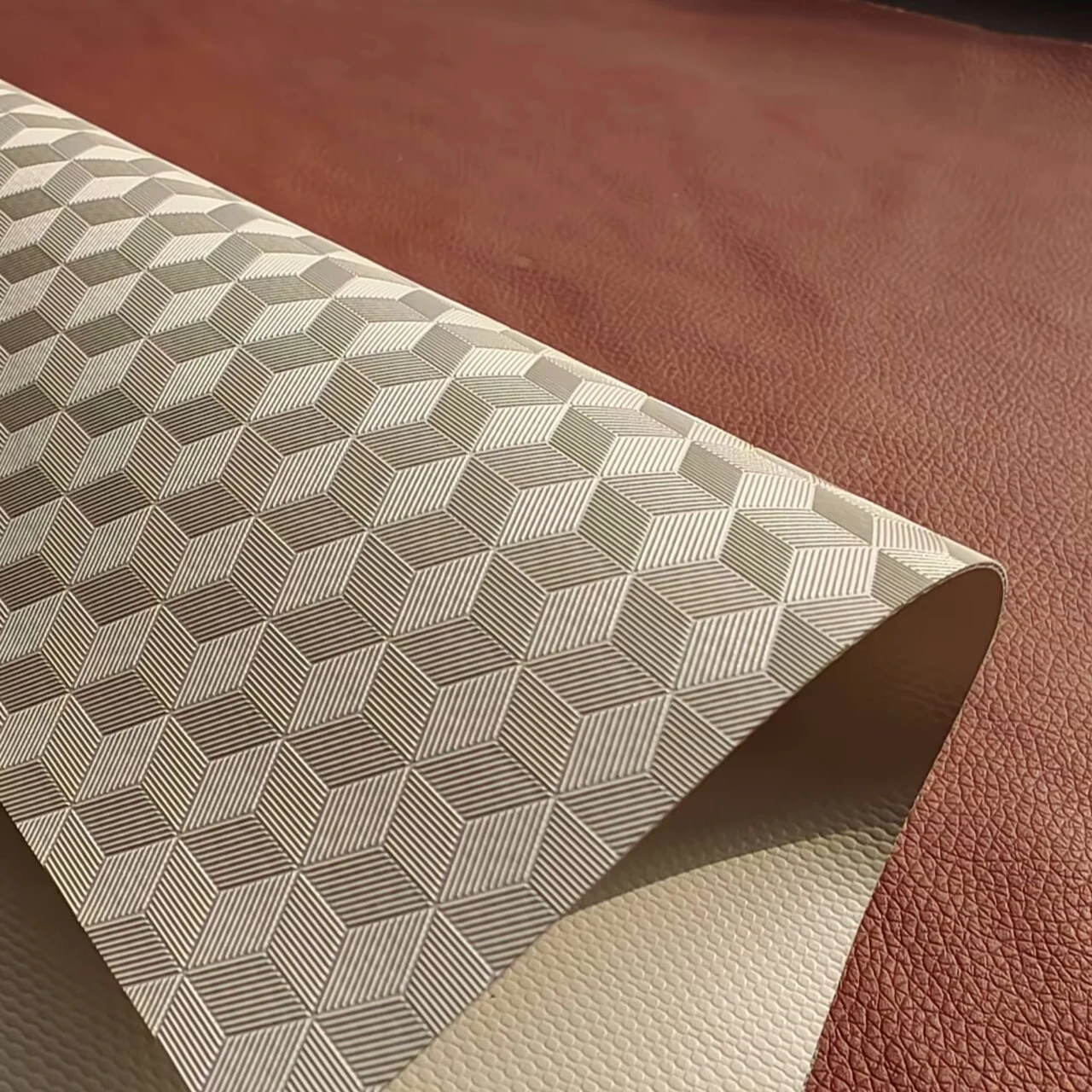 Factory 3D Embossing Pvc Tarpaulin, Anti-Mildew Anti-Uv Fabric, Tearing-Resistance, Heavy Duty Tarpaulin