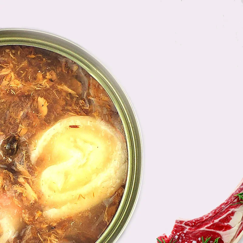 
Factory Supply Natural Material Organic Cat Wet Food Cat Canned Food Cat Food Cans 