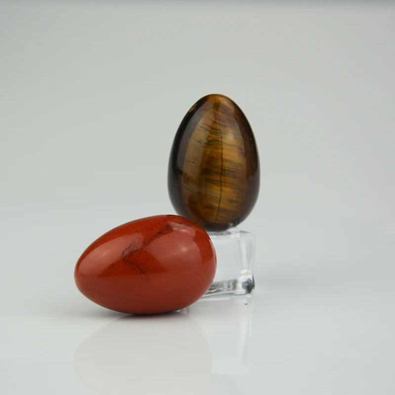 Drilled 3pcs Kegel Exercise Pelvic Muscles Strengthening Rose quartz jade Yoni Eggs