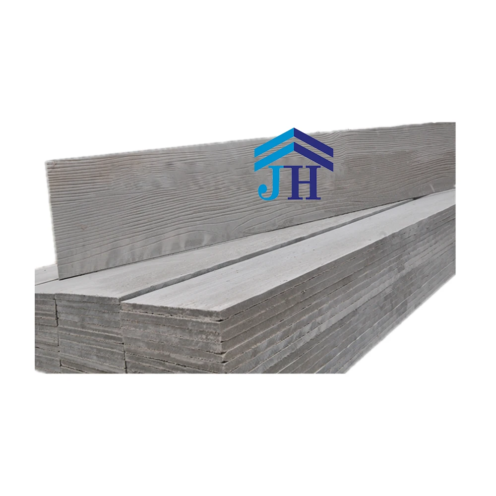 Factory Supply Asbestos Free 3m Plain Wooded Grain Fiber Cement Board