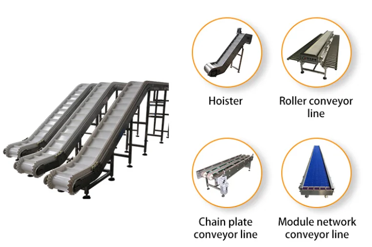 Food Grade 304 Stainless Steel Inclined Lifting Belt Conveyor for Fruits and Vegetables