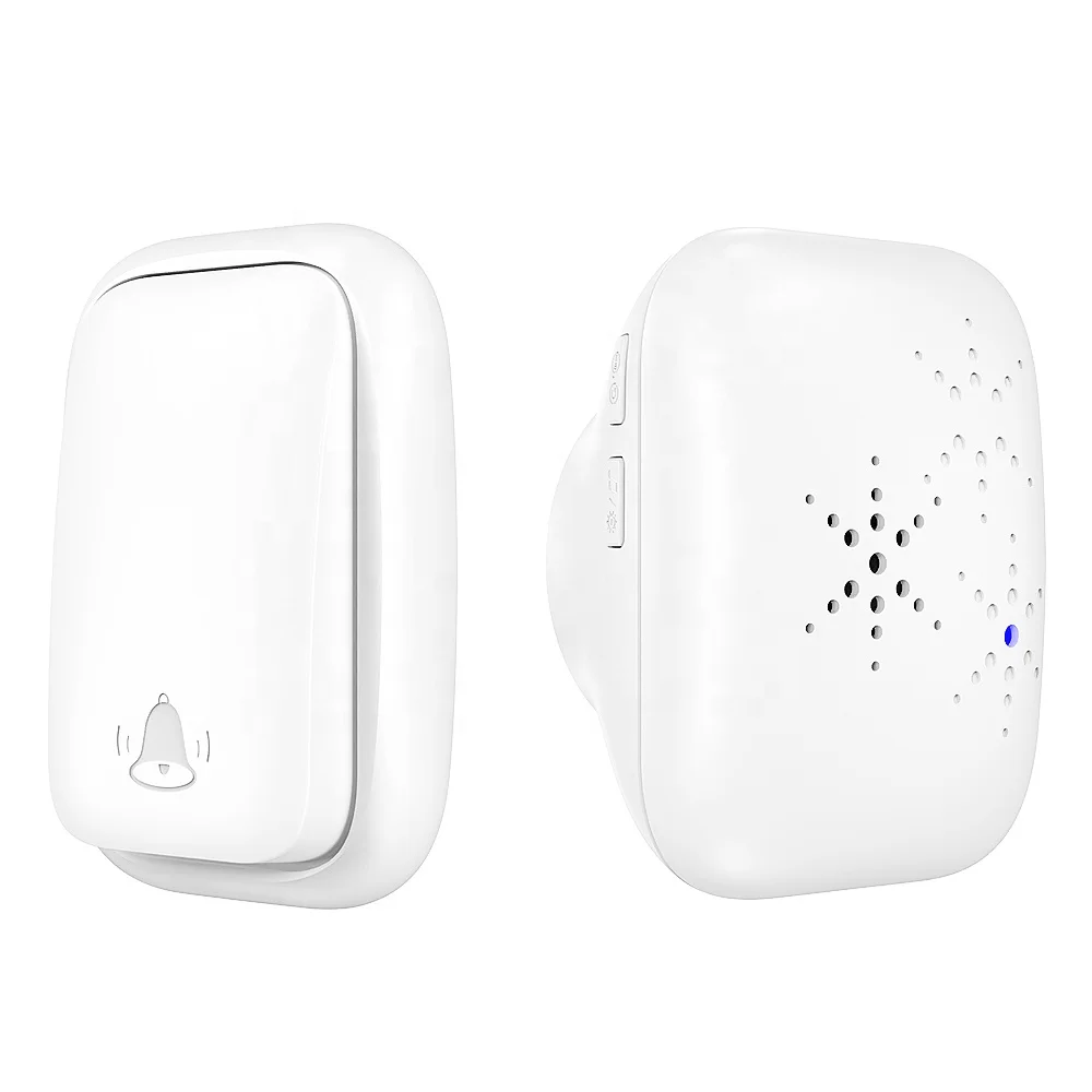 Factory Wholesale OEM Battery Free Doorbell  Wireless Long Distance Self Powered Electric Generators Kinetic Door Bell