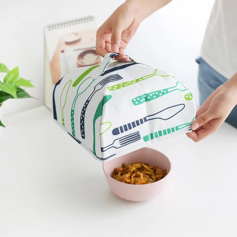 Large new Japanese and Korean Oxford cloth aluminum foil insulation food cover kitchen dish cover