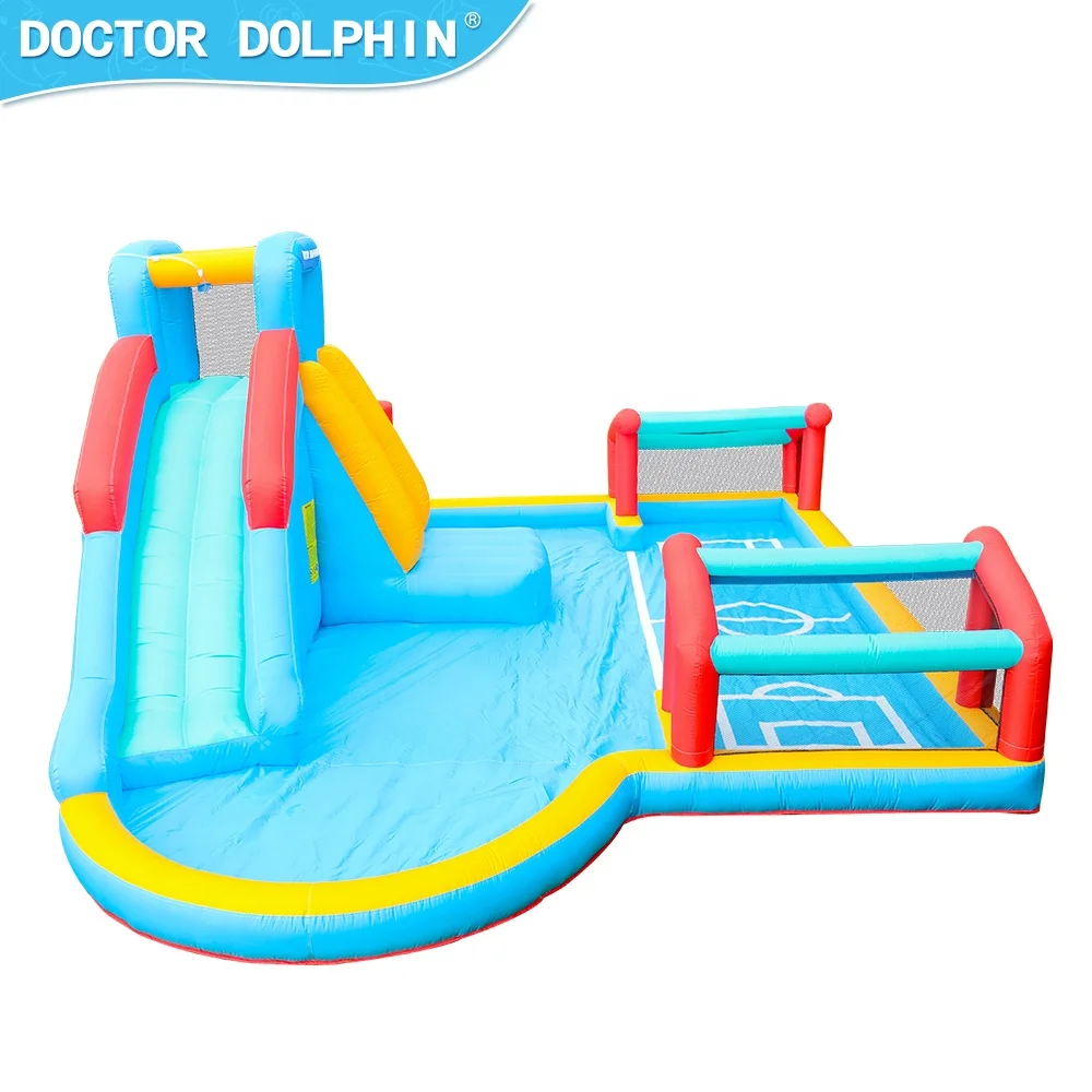 Doctor Dolphin Entertainment Children Water Spray Slide Inflatable Jumping Castle Bouncer Trampoline Bounce House Combination