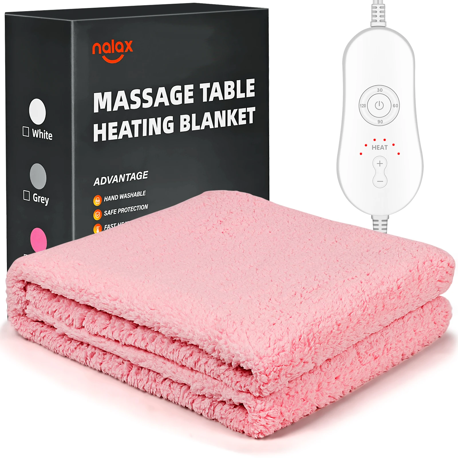 Thermal Electric Heated Blanket For Massage Table Super Warm Cashmere Fabric Heating Blanket