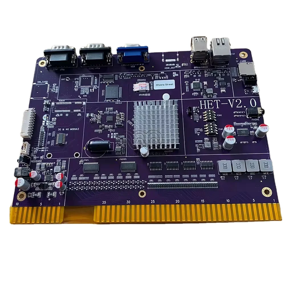 Full Red Rakin Bacon Factory Coin Operated Game Board Rakin Bacon Game Motherboard Purple PCB Board For Skilled Game Machine