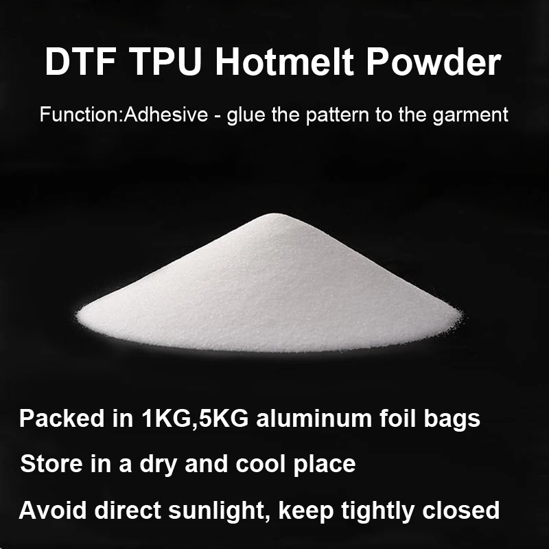 Горячая Распродажа 1 кг DTF термоплавкий порошок клейкая ПЭТ пленка для теплопередачи печати одежды