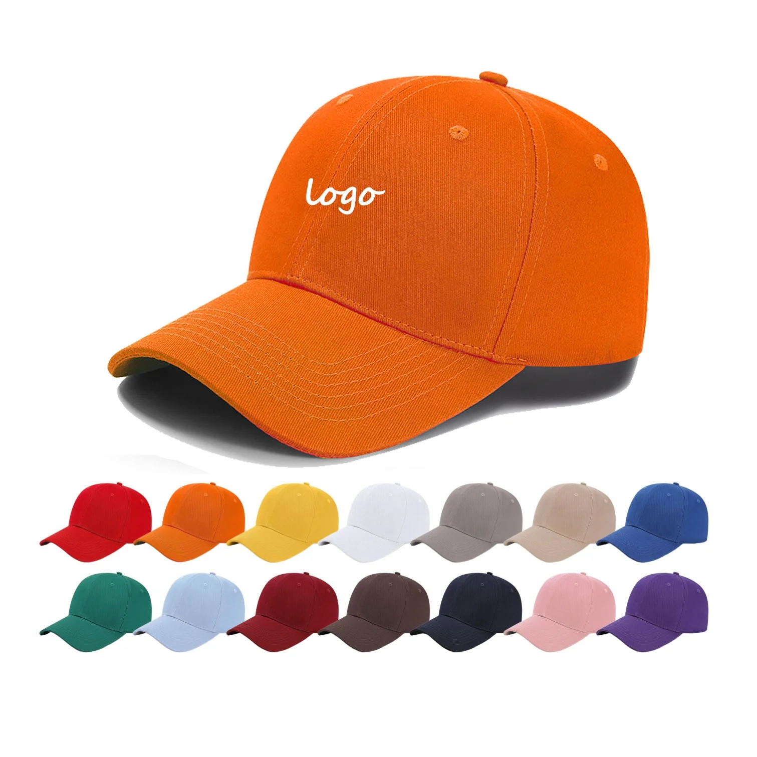 Wholesale customized  6 pieces baseball cap men and women golf snapback embroidered logo sport hat