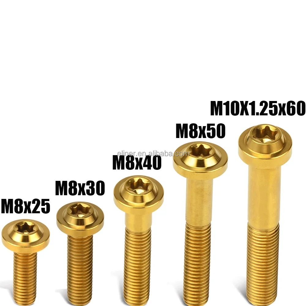 Bolts Screws Top Cover Clamp Brake Caliper Fork stainless Steel Chamfered Hexagon Beveled Flat Round Head Internal Hexagon Screw