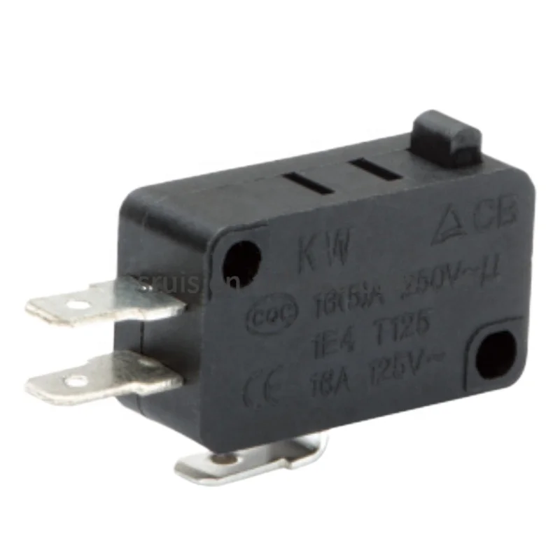 KW1-103 T85/T105 16A 250V Microwave Oven Door Switch SPDT/SPST Automotive Electric Rice Cooker Bend Lever Micro Limit Switch