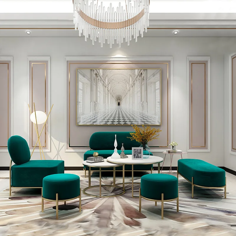 Beauty Salon Long Waiting Chair/comfortable Salon Waiting Sofa