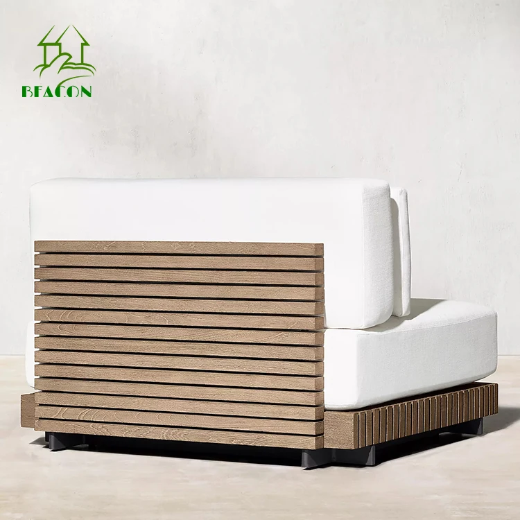 Outdoor furniture sofa garden chair set waterproof fabric quick dry sponge white outdoor furniture sofa