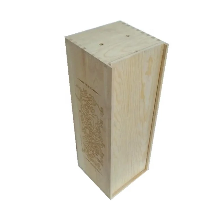 Деревянная коробка для вина 3 л с скользящей крышкой, деревянная Цветочная упаковочная коробка в качестве подарка на День святого Валентина, в наличии
