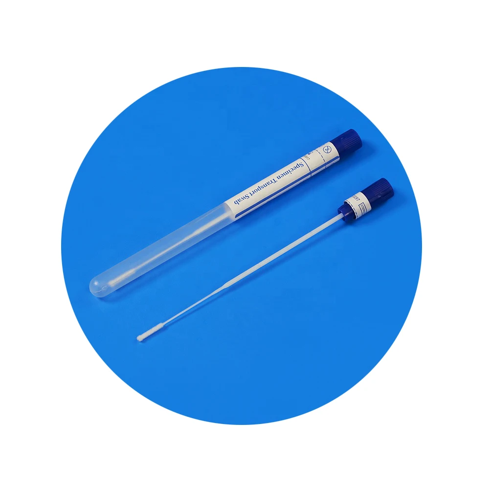 Medical Disposable Transport Collection Nylon Flocked Sterile Nasal Sample Swab