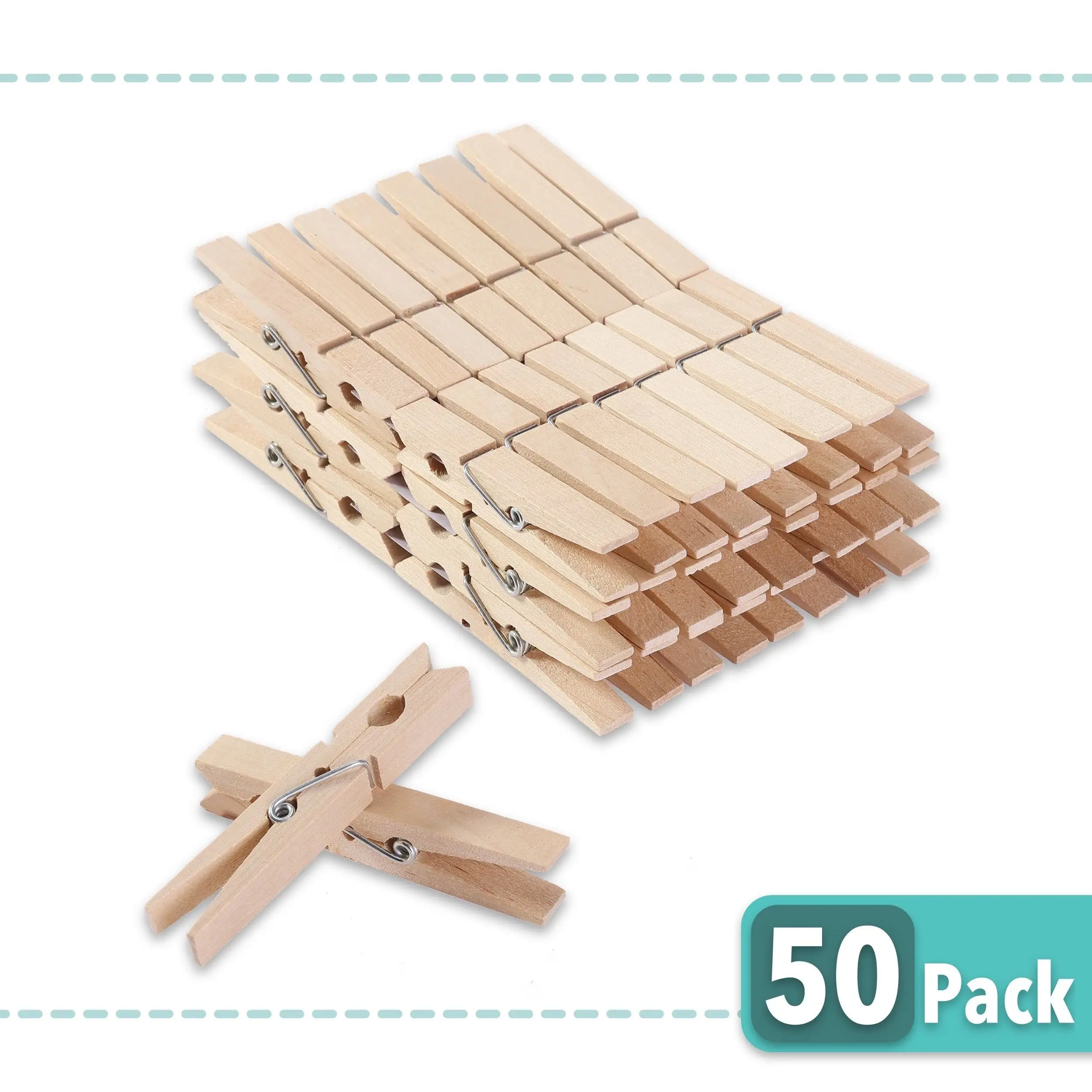 Large Number of Wholesale Natural Wooden Clothespins Rust Resistant Clothes Pins Crafts