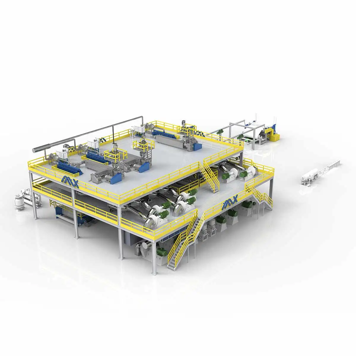3200 mm SSmms Spunbond Meltblown Machine Non Wooven Making Machinery Meltblown Fabric Production Line