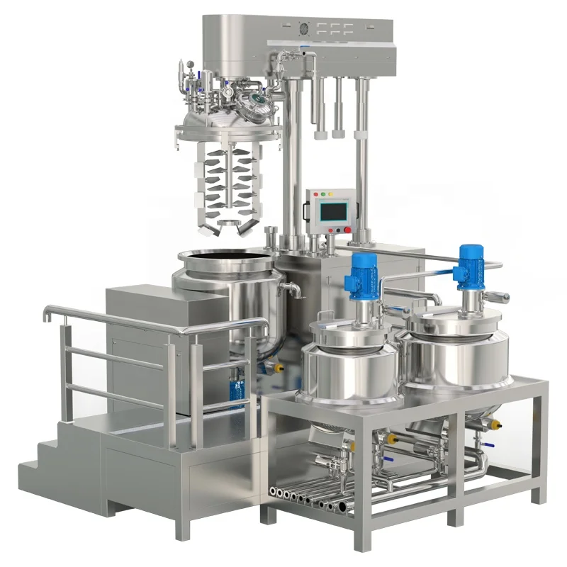 High Shear Emulsifier Mixer,Vacuum Emulsifying Blender,Cosmetic Emulsion Homogenizer