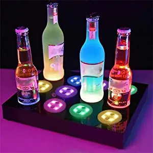 New design party decoration led bottle light drink coaster 3m eva Led Coaster lights