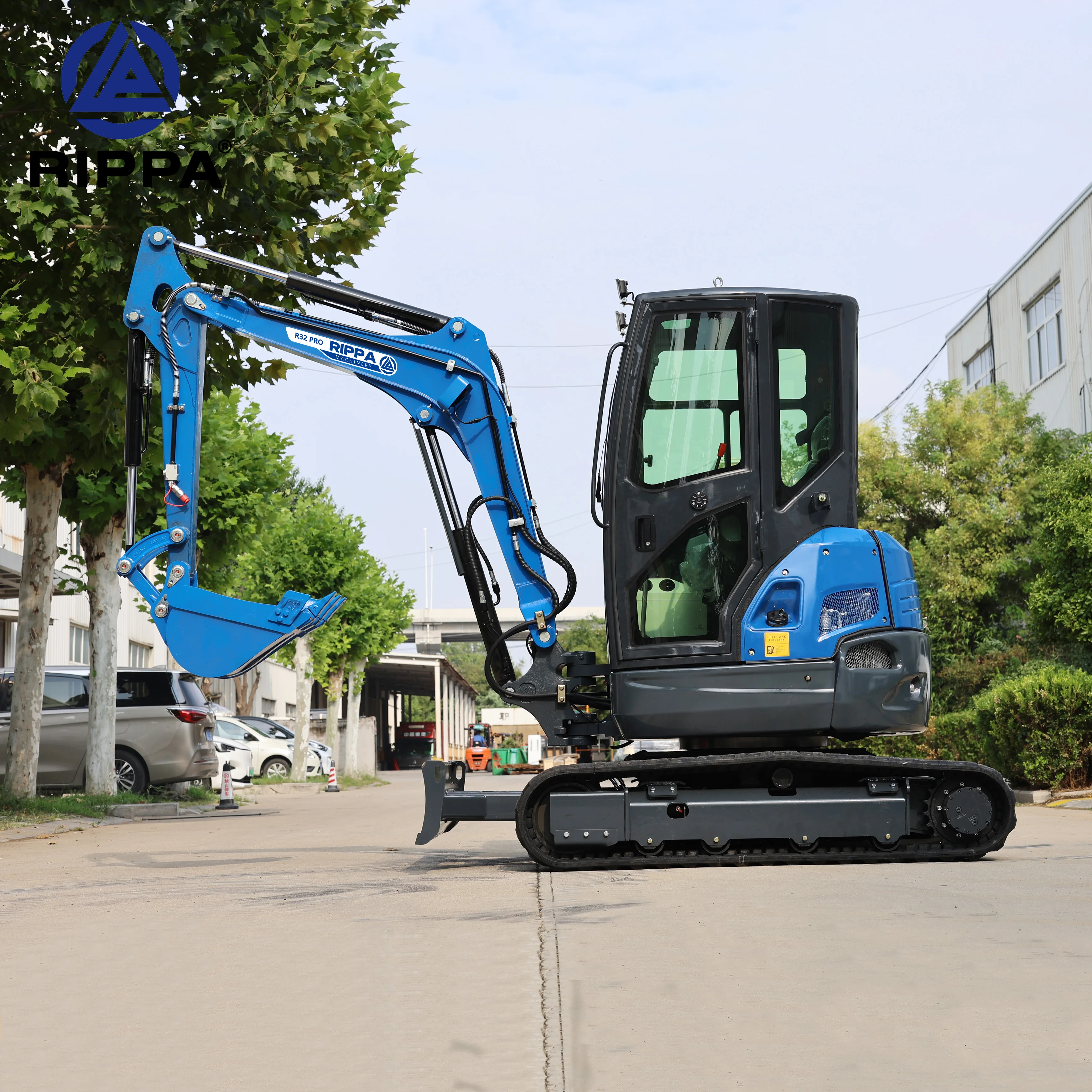 RIPPA Diesel Small Excavator Earth Moving Machinery Epa Engine Mini Bagger 3.5ton New Farm Digging Machine Mini Digger