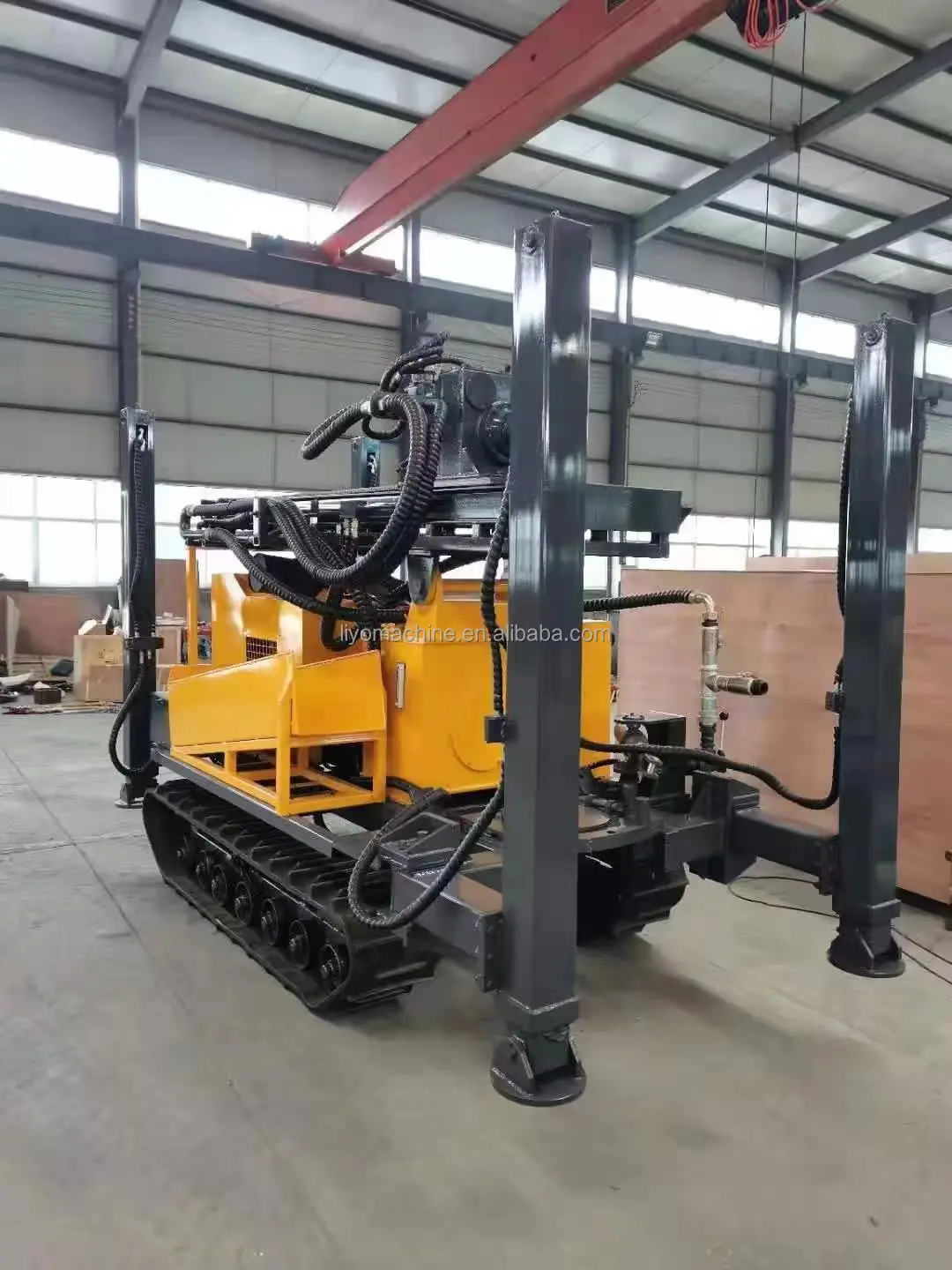 High Efficiency Double Pump Hydraulic Rotary Head Water Well Borehole Drilling Equipment Borehole Core Drilling Machine Price