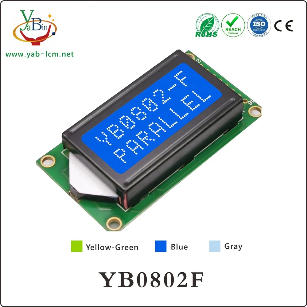 Модуль ЖК-дисплея с низким энергопотреблением 8x2x8 символами и интерфейсом SPI IIC Lcd