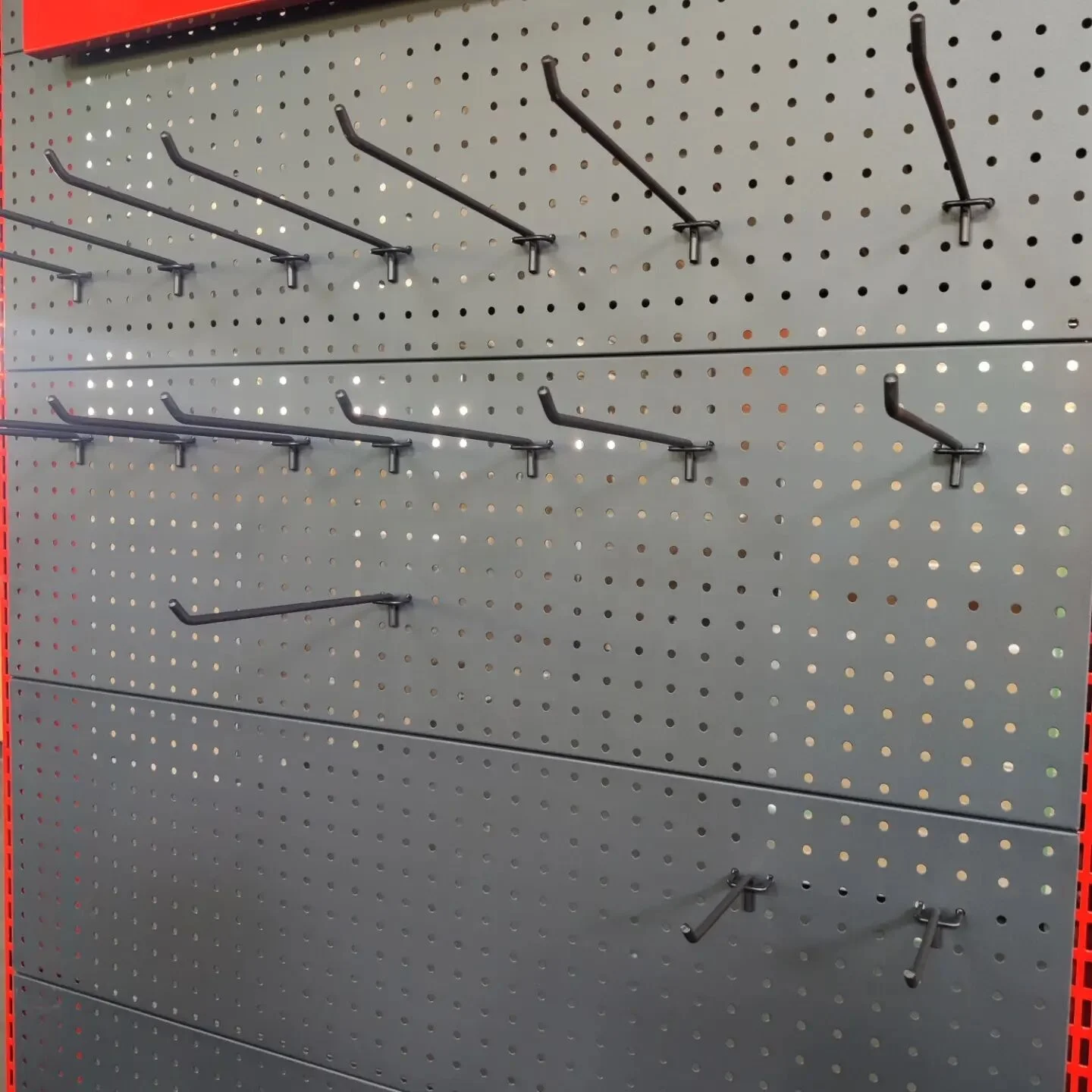 Factory Price Steel Metal Perforated Back Panel Pegboard  Tool Display Stand Rack Shelves