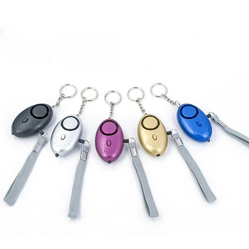 Hot sell self defense keychain 130db personal safety alarm key chain