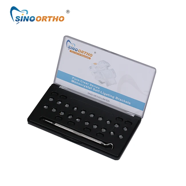 SINO ORTHO High Quality Orthodontic self ligating Ceramic Brackets