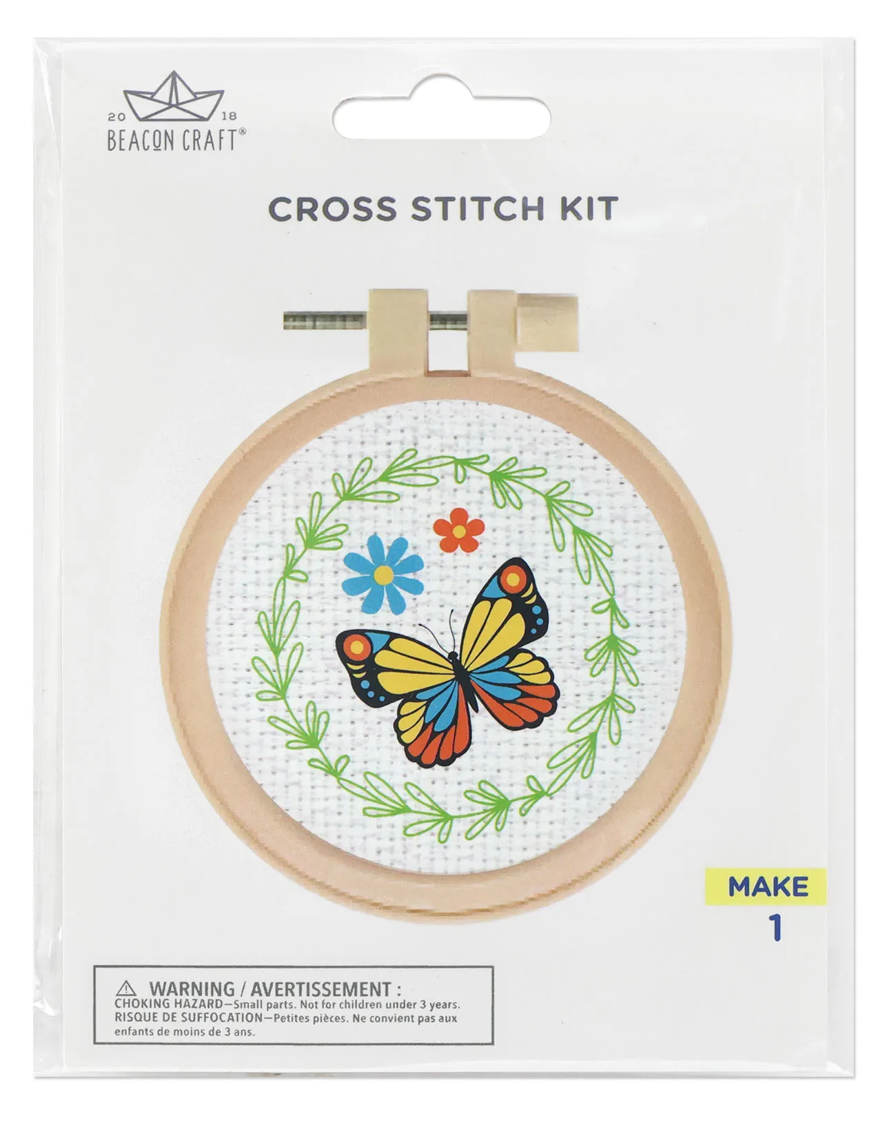 BUTTERFLY CROSS STITCH KIT