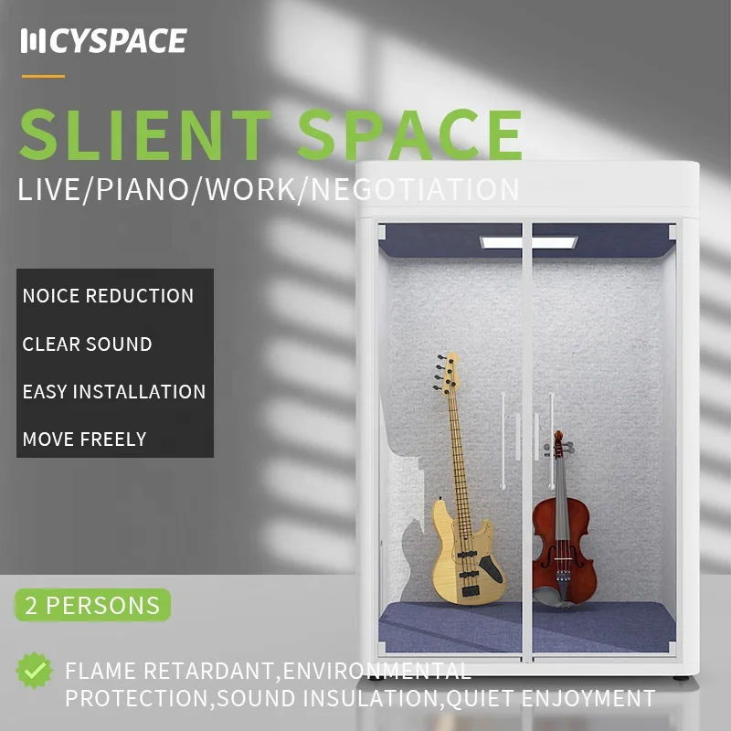 Custom Made Fireproof Meeting Pod Private Working Space Acoustic Soundproof Room Booth Office Silence Meeting Pod