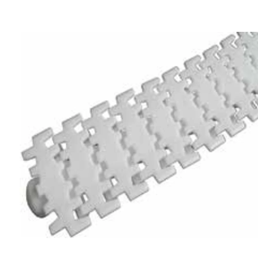 Professional Supplier White Straight Line Transportation Plastic Conveyor Flat Top Chains For Food Industry