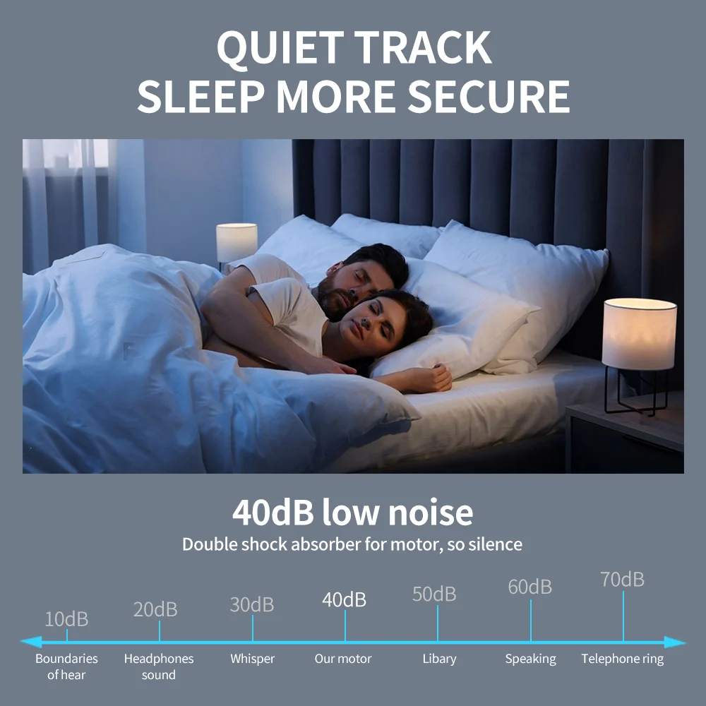 Fashion electric curtain Super quiet motor curtain with easy installation For Office Home