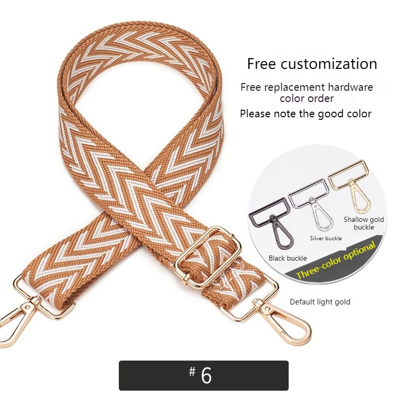 Bag Shoulder Straps Crossbody Bag Straps Adjustable Widened Shoulder  Women Straps Printed Webbing