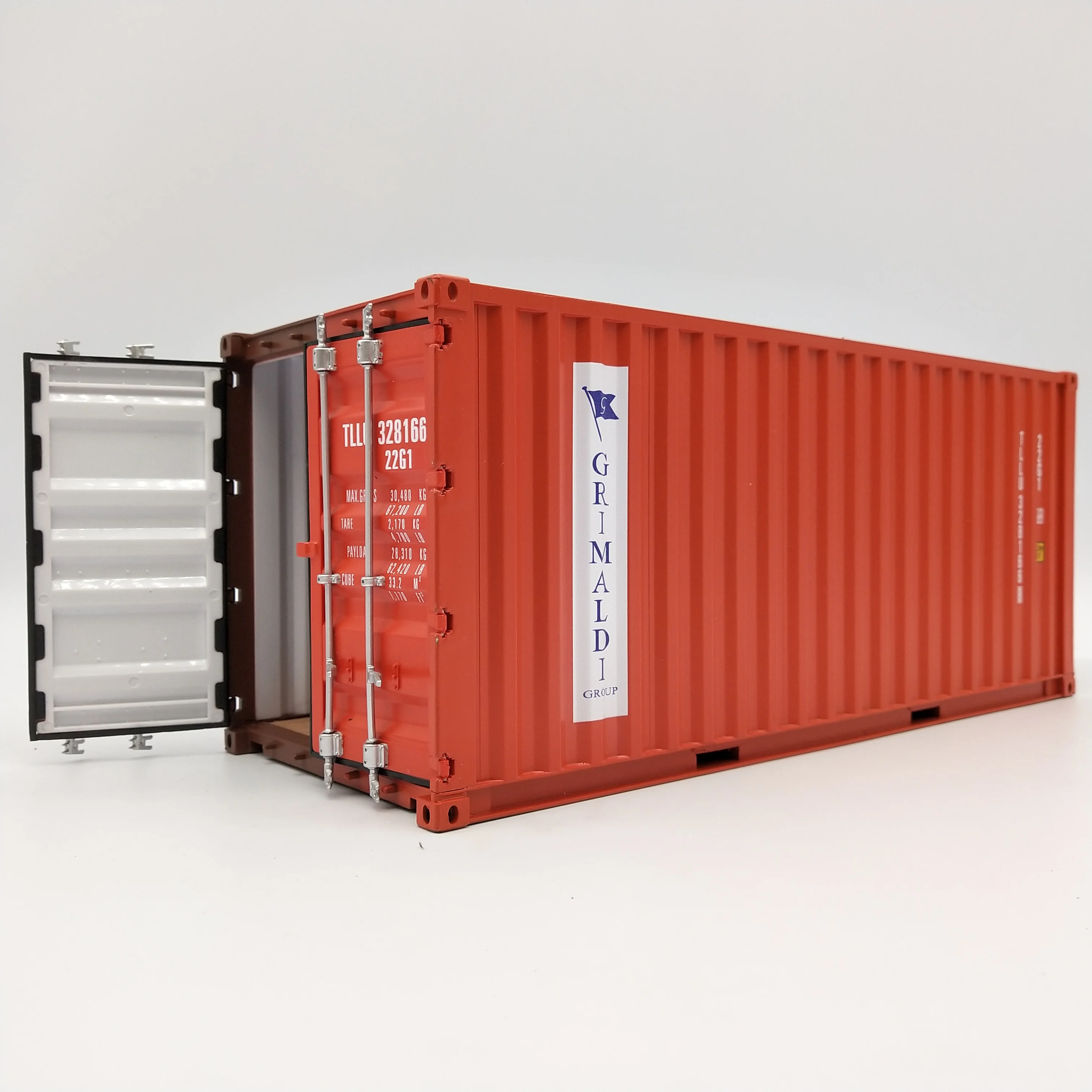 O.A.S Container Model Factory Customized Scale1:20 Plastic Crafts Shipping Boxes     GRIMALDI Container Model
