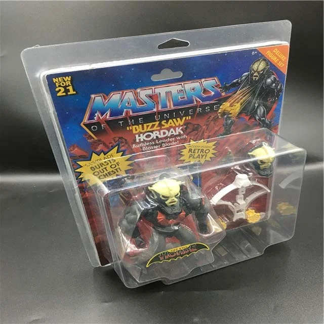 Action Figure Toy Display PET Blister Packaging Protector Case for Masters