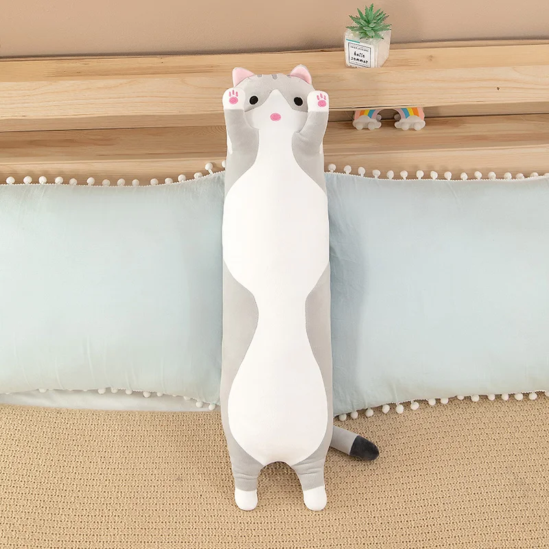 Soft lovely cat large pillow home decoration stuffed toys sleeping hug bed pillows as girl gift