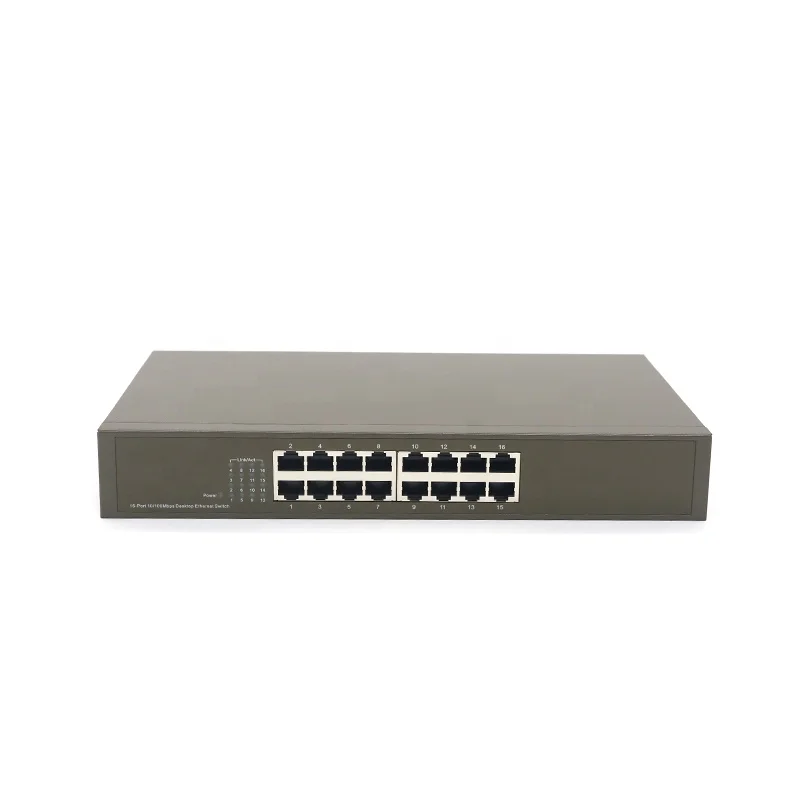 TEF1016D 16-port 10/100Mbps smart ethernet network desktop router switch China produce Wholesale Support oem