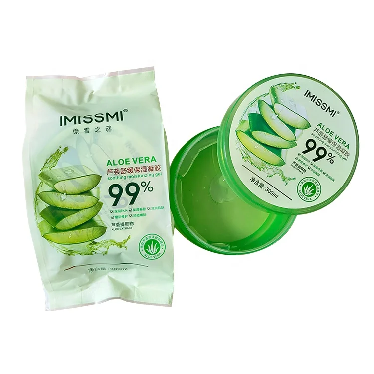  Manufacturing Private Label 99% Natural Aloe Vera Gel Skin Soothing De 300ml Moisturizing For
