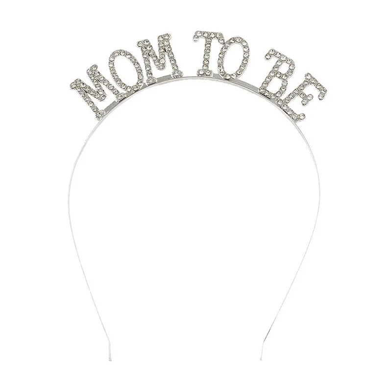 Can Be Customized Metal Alloy Letter Headband Mom To Be Headdress Wedding Festival Hair Accessories