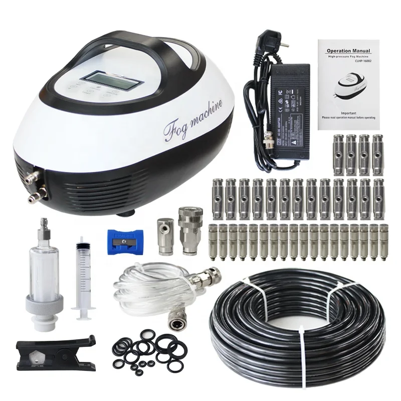 0.5L/min SS Cover Outdoor Misting Cooling System Pump Fogging Machine Metal Fog Mist Machine