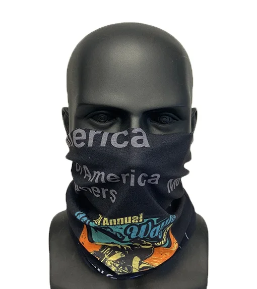 
100% polyester heat transfer custom multifunctional motorcycle bandana 