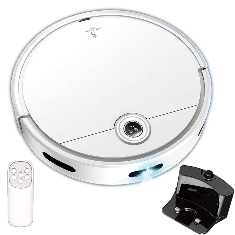 Intelligent Multi-Function Robot Vacuum Cleaner Wet Mop Automatic Cleaning HEPA Filter Brush Motor Infrared USB Garage Hotel RV