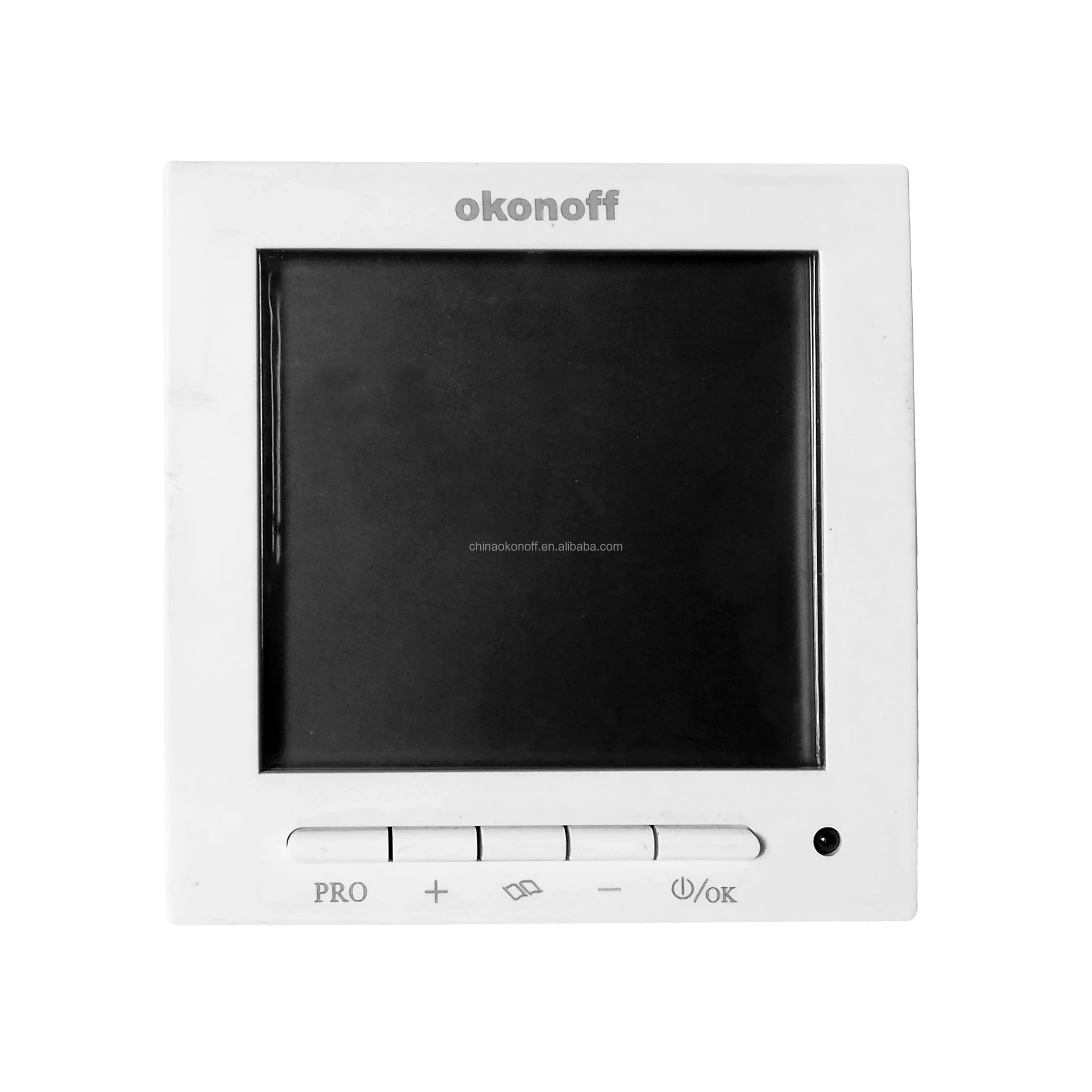 okonoff big LCD display 2-pipe digital fan coil fcu cold room thermostat